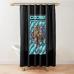 Arknights Ceobe Wolf Shower Curtain
