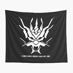 Arknights - Great Lungmen Logo (white) Tapestry