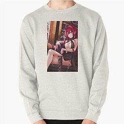 Surtr Arknights Red Hair   Pullover Sweatshirt