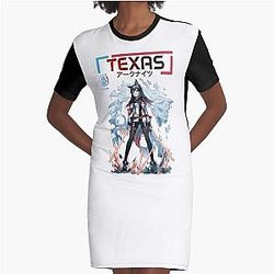 Texas-Arknights   Graphic T-Shirt Dress