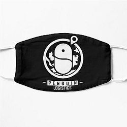 Arknights - Penguin Logistics Logo (white) Flat Mask