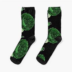 芳香のソックス - アロプライドヴィンテージの花と葉の靴下RB1901