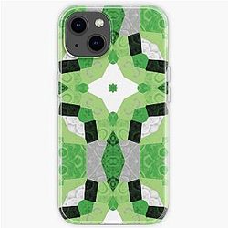 Aromantische zaken - Aro Pride Quilt Vorm patroon iPhone Soft Case RB1901