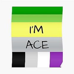 Aromantic Posters - AROMANTIC FLAG ASEXUAL FLAG I'M ACE ASEXUAL T-SHIRT Poster RB1901