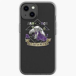 Aromantic Cases - Aro+Ace - Get Out of My Face iPhone Soft Case RB1901