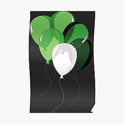 Aromatische Poster - Aro Pride Balloon Cluster Poster RB1901