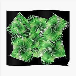 Aromatische Poster - Aro Pride Texturierter Waveform Cluster Poster RB1901