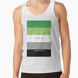 Aromantic Tank Tops - I do not exist to make you comfortable - Aromantic Pride Tank Top RB1901