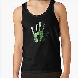 Aromantic Tank Tops - Aro Pride Handprint Tank Top RB1901