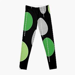 Aromantic Leggings - Aro Pride Simple Leaves Pattern Leggings RB1901