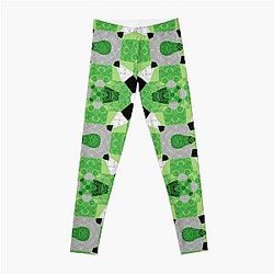 Aromantic Leggings - Aro Pride Quilt Shapes Pattern Leggings RB1901