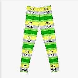 Aromantic Leggings - AROMANTIC FLAG I'M ACE ASEXUAL T-SHIRT Leggings RB1901