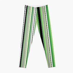 Aromantic Leggings - Aromantic Pride Flag Colors Leggings RB1901