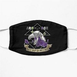 Aromantic Face Masks - Aro+Ace - Get Out of My Face Flat Mask RB1901