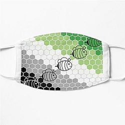 Aromantic Face Masks - Aro Bees Flat Mask RB1901