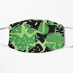 Aromantic Face Masks - Aro Pride Abstract Voidfill Design Flat Mask RB1901