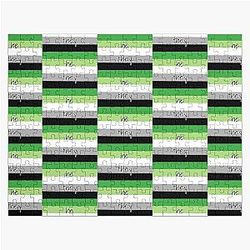 Aromantic Puzzles - Aromantic Pride Flag (He/They) Jigsaw Puzzle RB1901