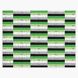 Aromantic Puzzles - Aromantic Pride Flag (He/Him) Jigsaw Puzzle RB1901