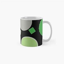 Aromantische Becher - Aro Pride Outlined Circles Muster Klassische Tasse RB1901