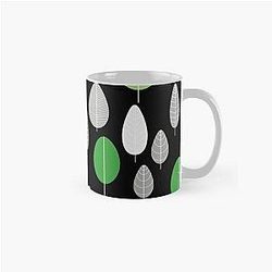 Aromantic Mugs - Aro Pride Simple Leaves Pattern Classic Mug RB1901
