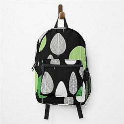 Aromantic Backpacks - Aro Pride Simple Leaves Pattern Backpack RB1901