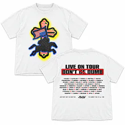 Don’t Be Dumb Tour Airbrush Dateback DTNK2610 A$AP Rocky T-Shirt