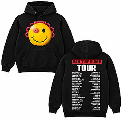 Don't Be Dumb Tour Smiley Dateback DTNK2610 A$AP Rocky Hoodie