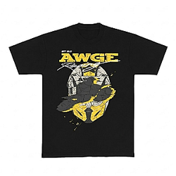 AWGE HELMET BLACK TEE NTAN0603 A$AP Rocky T-Shirt