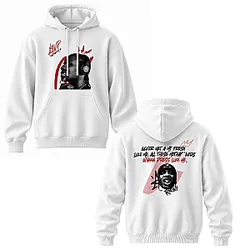 Dont Be Dumb White Portrait DTNK0610 A$AP Rocky Hoodie