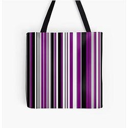 Asexual Flag Bags - Asexual Pride Flag Colors All Over Print Tote Bag RB1901
