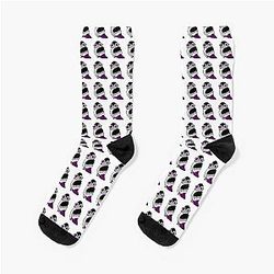 Asexual Flag Calcetines - Asexual orgulloso pájaro Calcetines RB1901