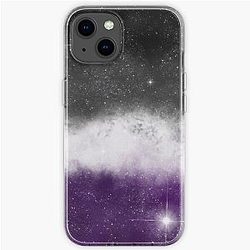 Asexual Flag Cases - Asexual pride galaxy iPhone Soft Case RB1901