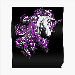Asexual Flag Posters - Asexual Unicorn Poster RB1901