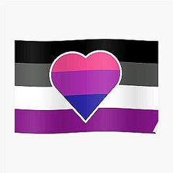 Biromantic Asexual Flag - Biromantic Asexual Flag Poster RB1901