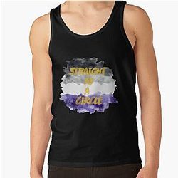 Asexual Flag Tank Tops - Directo como un círculo bandera asexual Tank Top RB1901