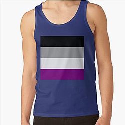 Asexual Flag Tank Tops - LGBTQ Asexual Flag - June Pride Month Asexual flag Tank Top RB1901