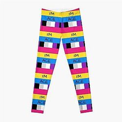 Asexual Flag Leggings - Bandera Panromántica Asexual Flag Asexual soy Ace T-Shirt Leggings RB1901