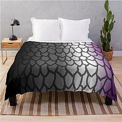 Asexual Flag Blanket - Dragon Scale Asexual Pride Flag Throw Blanket RB1901