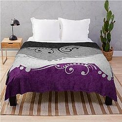 Asexual Flag Blanket - Asexual Ornamental Flag Throw Blanket RB1901