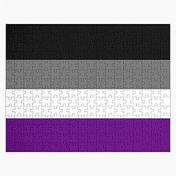 Asexual Flag Puzzles - Solid Asexual Pride Flag Jigsaw Puzzle RB1901