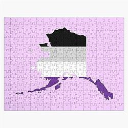 Asexual Flag Puzzles - Alaska Asexual Pride Jigsaw Puzzle RB1901