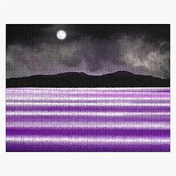 Asexual Flag Puzzles - Asexual Pride Flag Seascape Jigsaw Puzzle RB1901
