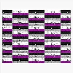 Asexual Flag Puzzle - Asexual/Ace Pride Flag (He/He) Jigsaw Puzzle RB1901