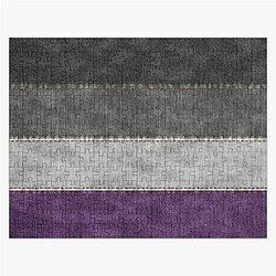 Asexual Flag Puzzles - Asexual Denim Flag Jigsaw Puzzle RB1901