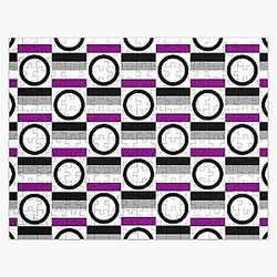 Asexual Flag Puzzles - Asexual Pride Flags &amp; Asexuality Symbols Pattern Jigsaw Puzzle RB1901