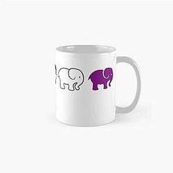 Asexual Flag Mugs - Un desfile de elefantes asexuales LGBTQIA Classic Mug RB1901