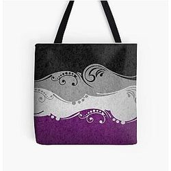 Asexual Flag Bags - Asexual Ornamental Flag All Over Print Tote Bag RB1901