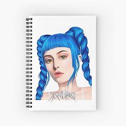 ashnikko fanart Spiral Notebook