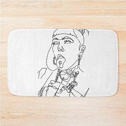 ashnikko line drawing Bath Mat