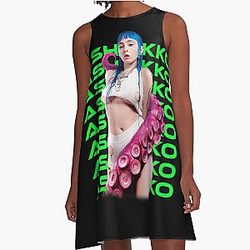 Ashnikko 	 (Pink	 A-Line Dress